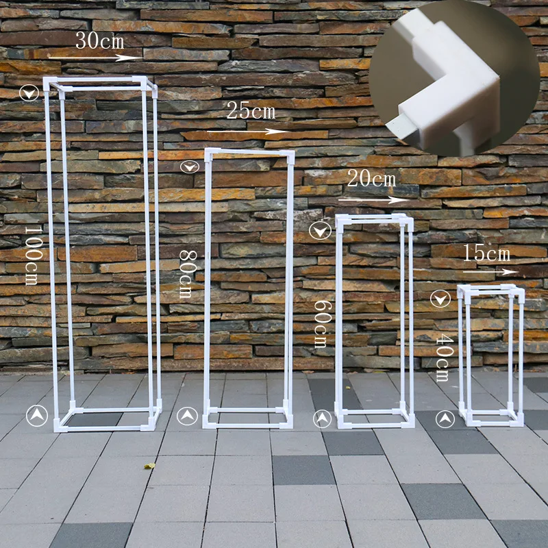 10 шт./лот Золотой/белый цветок металлическая подставка для руководства Свадебный