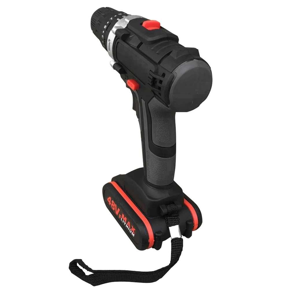 48 В аккумуляторная электрическая дрель, мощная перезаряжаемая литиевая батарея, беспроводные ручные дрели для дома, электрический шуруповерт, электроинструменты