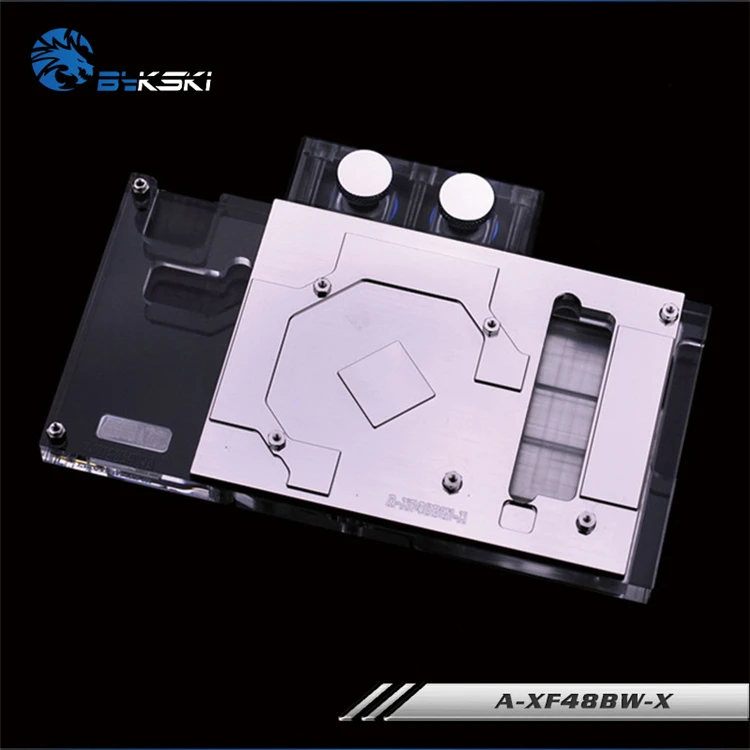 BYKSKI Полное покрытие водяного охлаждения блок использовать для RX590 FATBOY/XFX-Radeon-RX-RS-480-8GB-GDDR5 GPU радиатор кулер блок