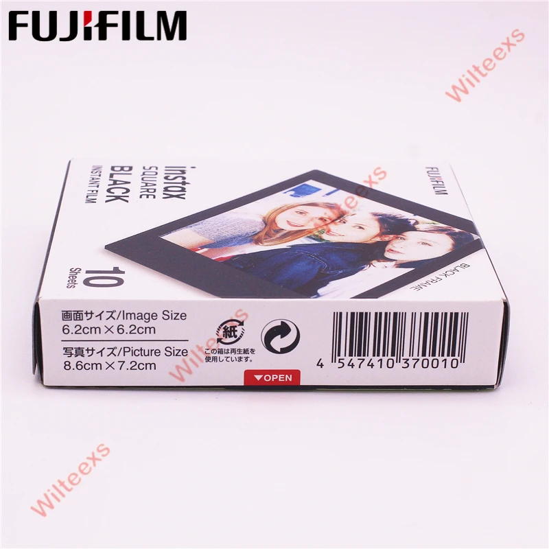 Fujifilm Instax квадратная мгновенная черная рамка пленка 10 листов для Square SQ10 гибридный