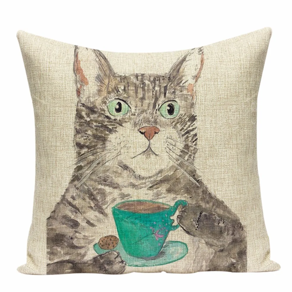 Наволочка с животным котом милый чехол для сиденья автомобиля новинка 2018