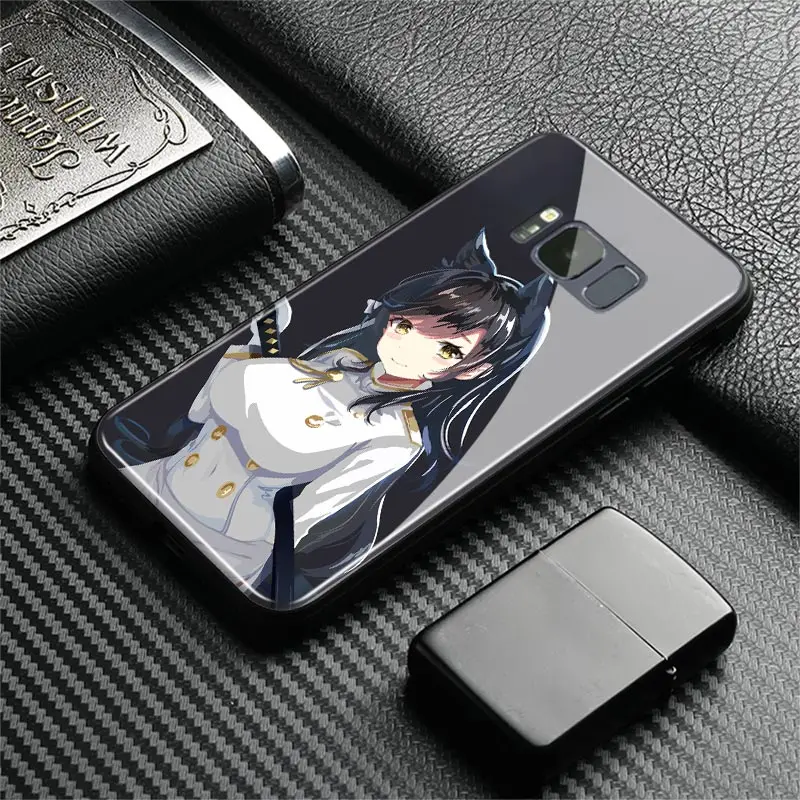 ANI 68 Atago Azur Лейн Мягкий силиконовый чехол для телефона из закаленного стекла для samsung Galaxy S8 S9 Plus Note 8 9 10 PLUS - Цвет: ANI 68