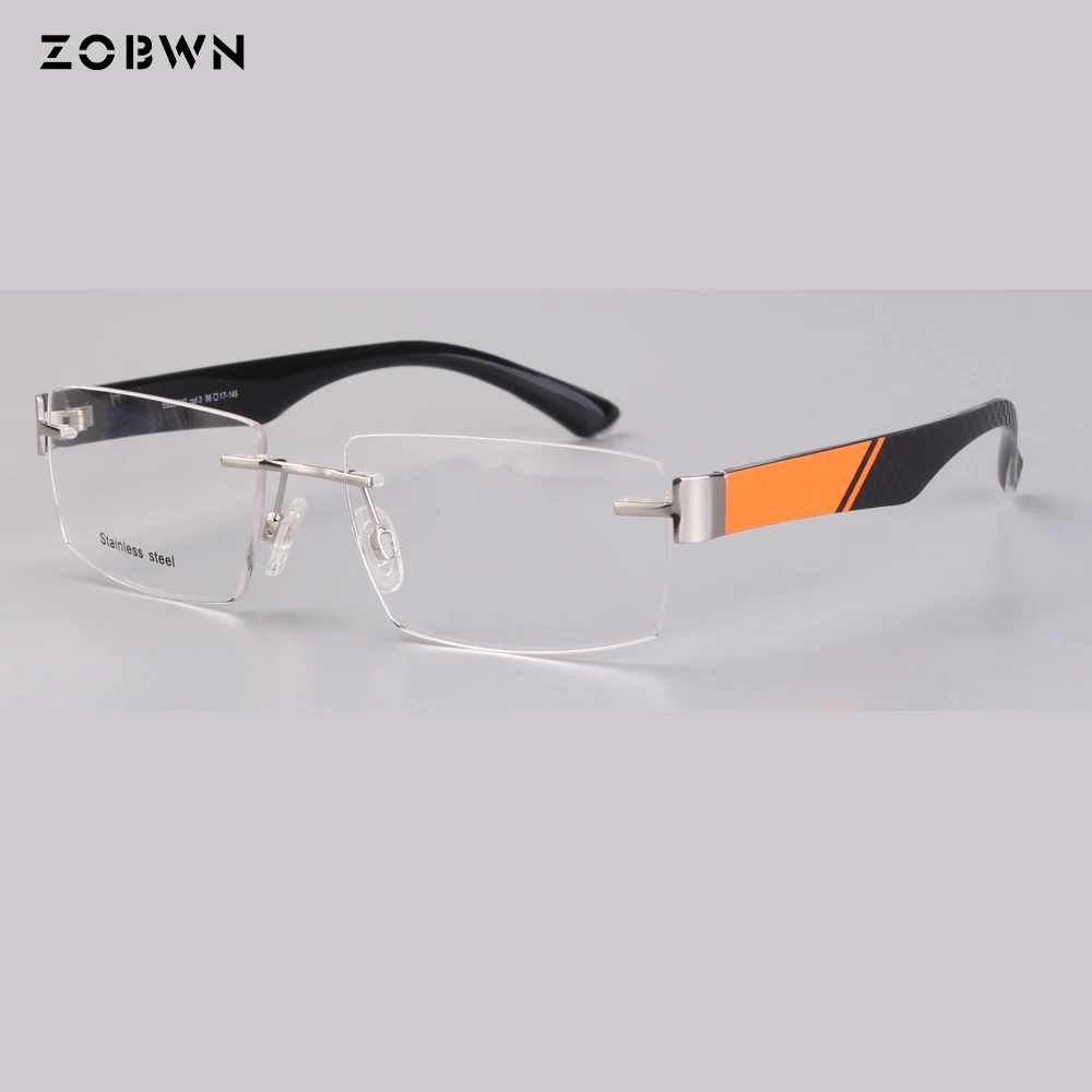 ZOBWN 2018 новые дизайнерские модные очки для чтения черные без оправы очков при
