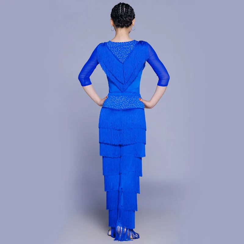 Брюки для латинских танцев женские латинские платья сальса стандартные штаны 3