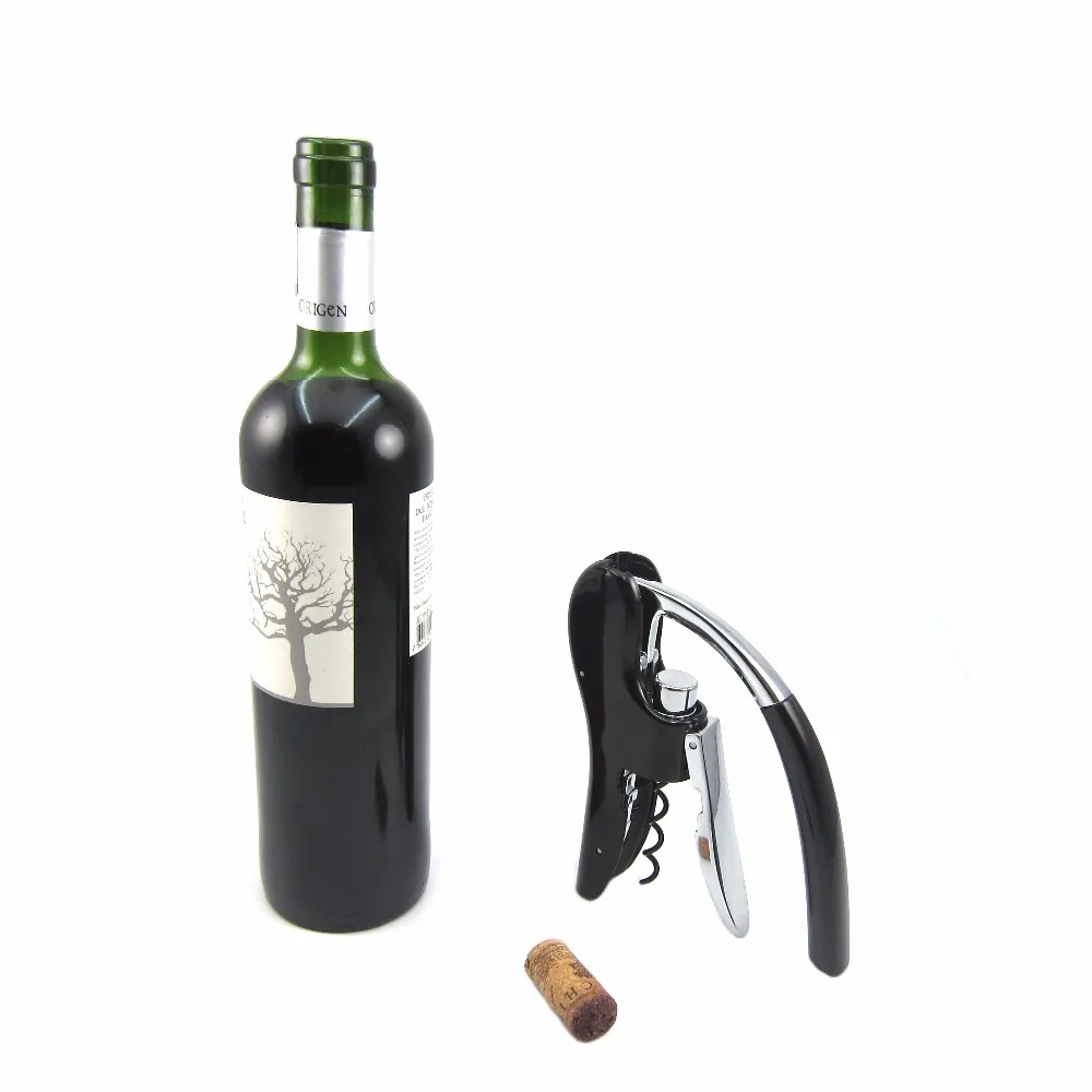 Professional Zinc Alloy Power Wine Opener Screwpull Corkscrew Bonus foil cutter Premium Rabbit Lever Corkscrew for Wine images - 6