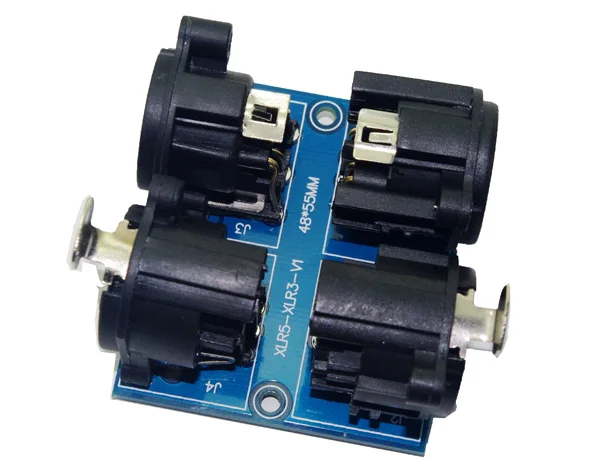 Лучшая цена 1 шт. XLR5-XLR3 подключения к DMX512 Реле Переключатель RGB LED контроллер