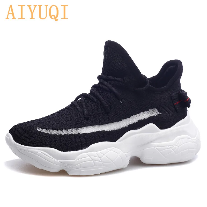 AIYUQI женские кроссовки на платформе; Новинка года; летние женские кроссовки белого цвета; повседневная обувь, увеличивающая рост; женская обувь высокого качества