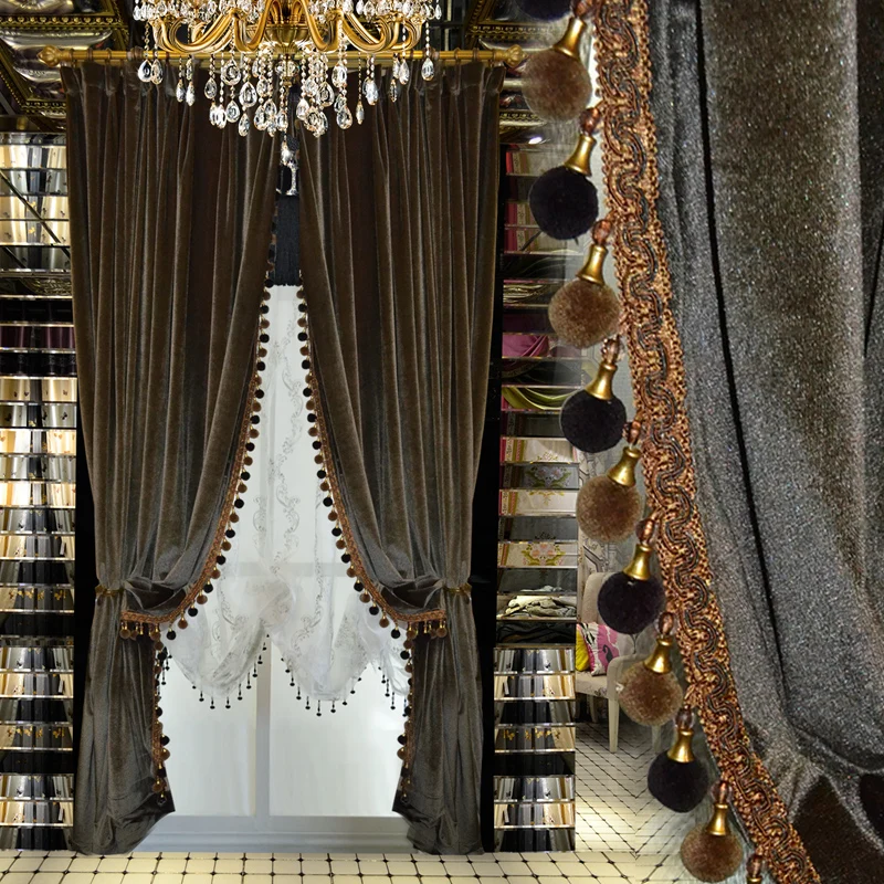 Индивидуальные занавески в европейском и американском стиле высококлассные