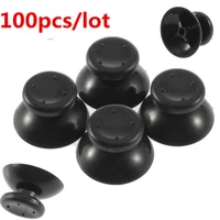 100pcslot analog cover 3d thumb sticks joystick thumbstick mushroom cap cover for microsoft xbox 360 xbox360 controller black