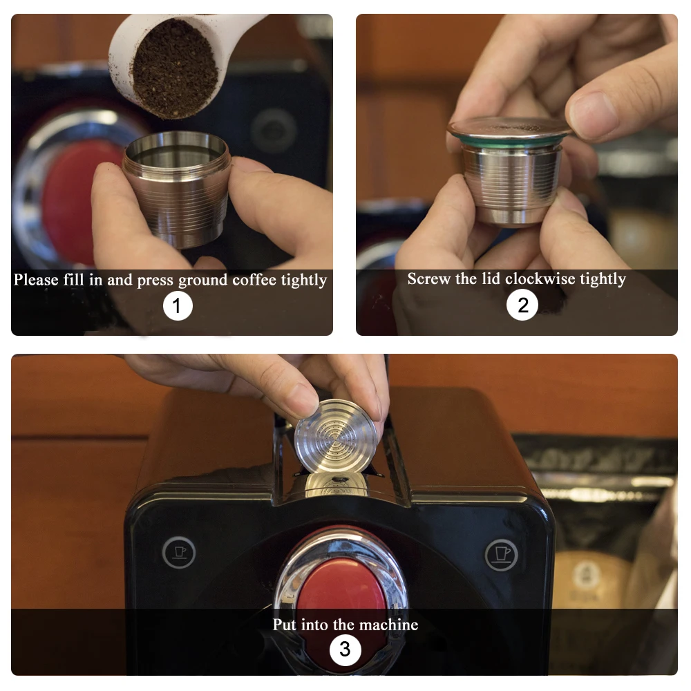 Новинка, металлический многоразовый кофейный фильтр Nespresso, капельница из нержавеющей стали, сменная капсула для кофемашины Nespresso, 1 шт., 500 раз
