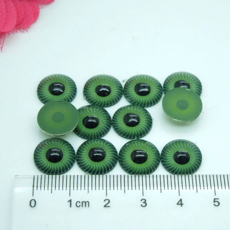 Пластиковые глаза для кукол 12 мм радужные зеленые медведей изготовления