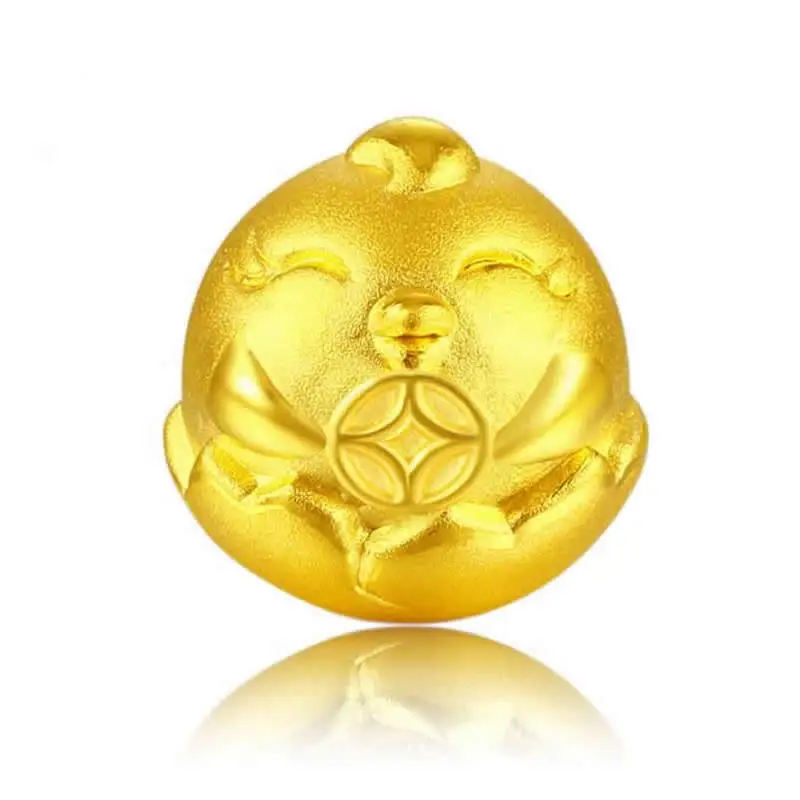 Новый 3D желтый золотой Зодиак куриный Браслет красная плетеная веревка чистое