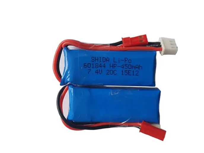 1 шт. обновления 7 4 В 450 мАч 20C Li-po Батарея 2 S для WLtoys K969 K989 K999 P929 p939 RC самолет Запчасти