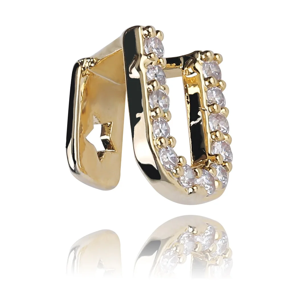GUCY, новинка, хип-хоп, 26 букв, золото, серебро, зубы, Grillz, все, Iced Out, микро, Pave CZ зубья, грили с силиконом для рождественского подарка