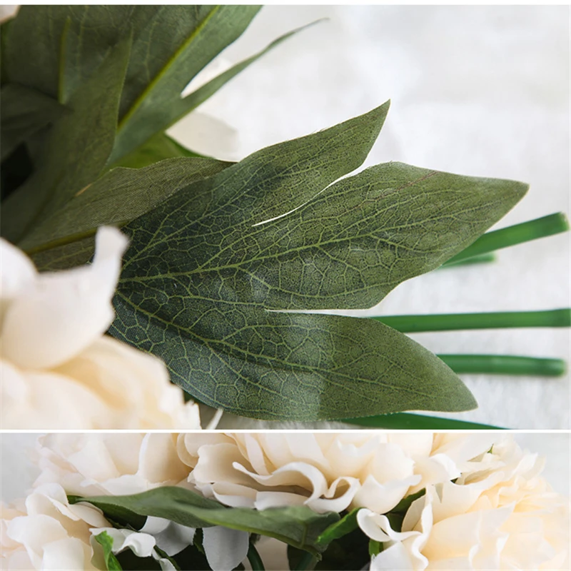 Большой Букет пионов 19 см искусственные цветы свадебный букет из роз украшения