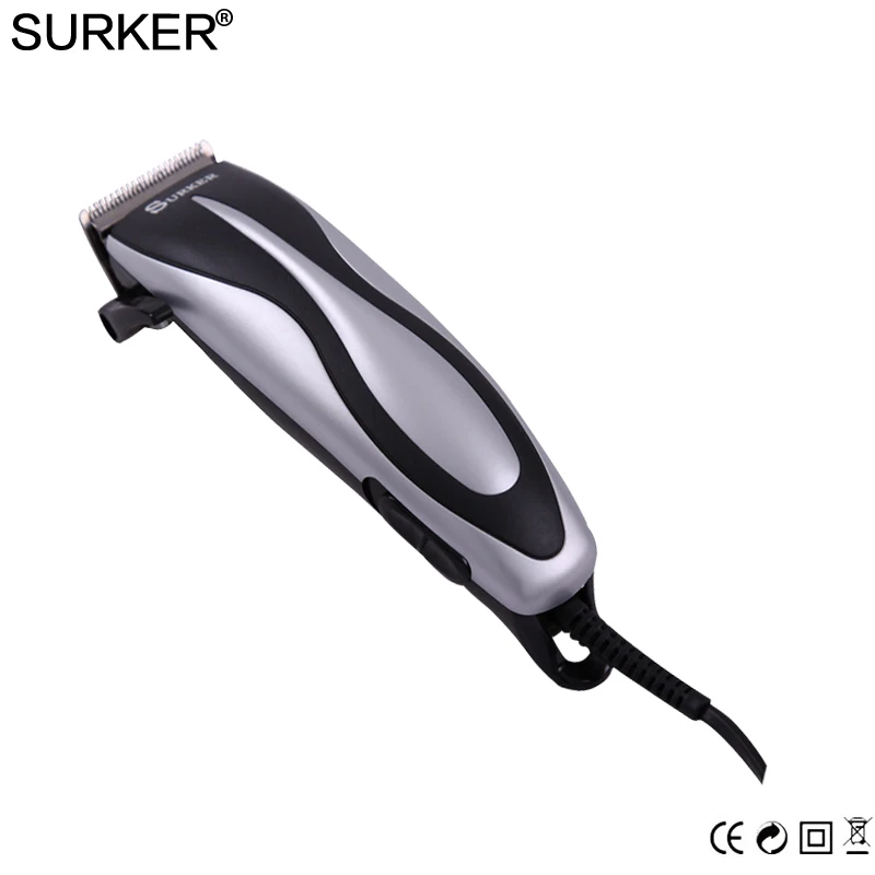 SURKER Электрический проводной триммер для волос супер высокоскоростной мотор профессиональная семейная Парикмахерская Машинка машинка для стрижки волос с гребнем для стрижки