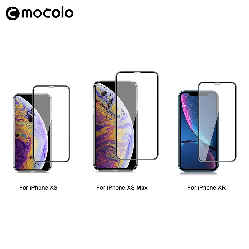 Mocolo 3D Анти-пыль 0,26 мм Полное покрытие экрана 9H протектор экрана для iPhone XS Max закаленное стекло для iPhone XS XR стеклянная пленка
