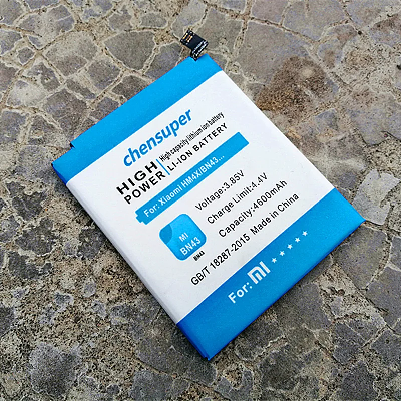 Новая батарея chensuper BN43 4600 mAh для Xiaomi Redmi Note 4X5,5 дюйма
