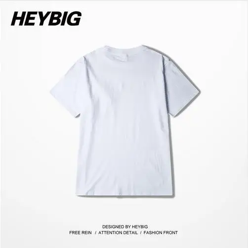 2017 Новый Дизайн Штрих код украшения Топы женские мужские HEYBIG Пара Милая футболка Молодежные хип хоп