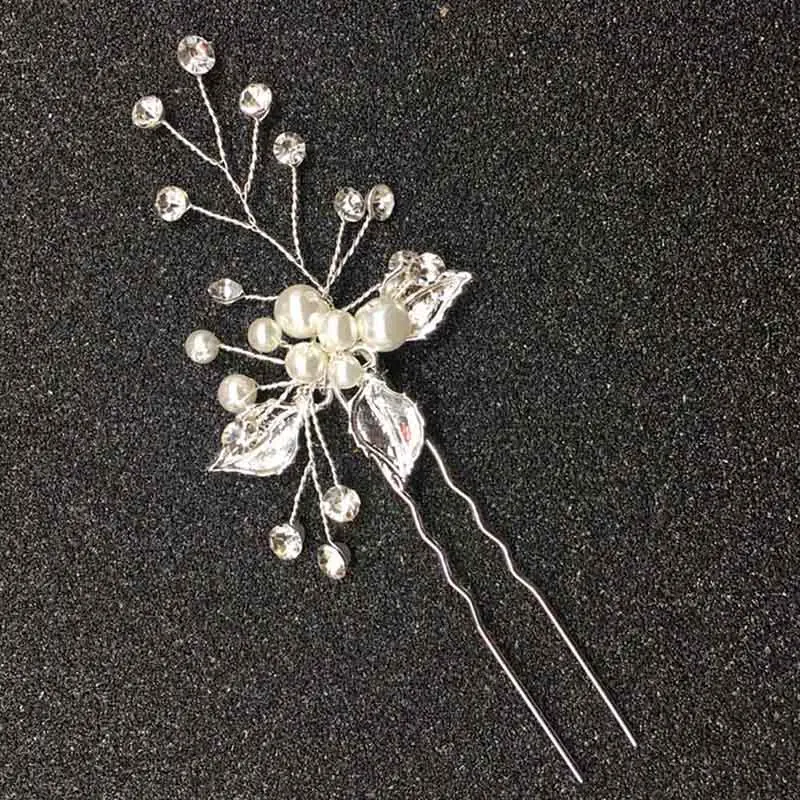 As Shown 3 шт./компл. модные женские туфли шпильки искусственный жемчуг заколка для волос женские повязки на голову для девочек свадебные прически аксессуары для волос@ M23 - Окраска металла: As Shown