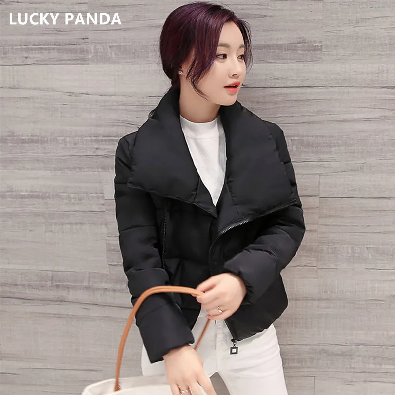 Luckypanda Мода 2016 года тонкий Пуховики и парки для женщин теплые зимние однотонные