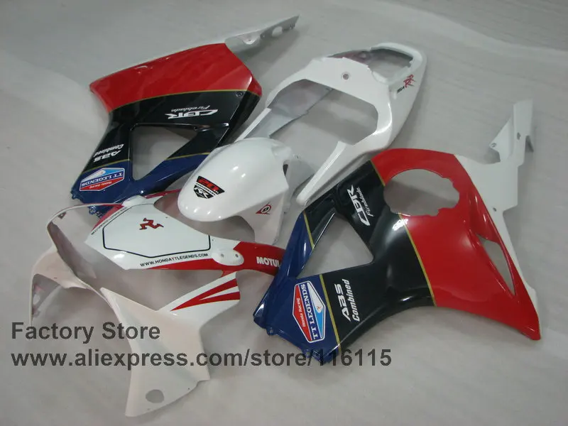 Белый красный комбинированный для HONDA CBR900RR 2002 2003 fireblade CBR 954RR 02 03 новый комплект