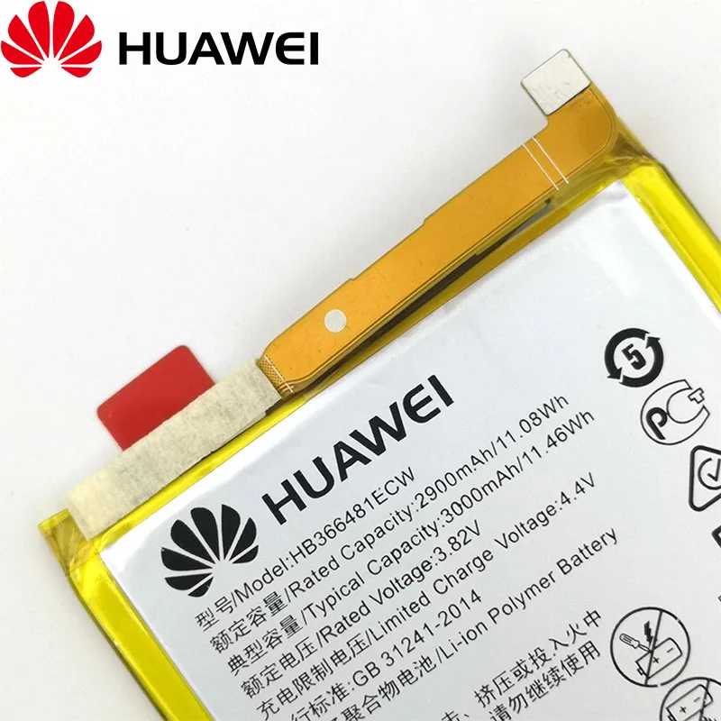 Аккумулятор HB366481ECW для Huawei honor 8 /8 9 lite 5C Ascend P9 P10 Lite G9 100% оригинал 3000