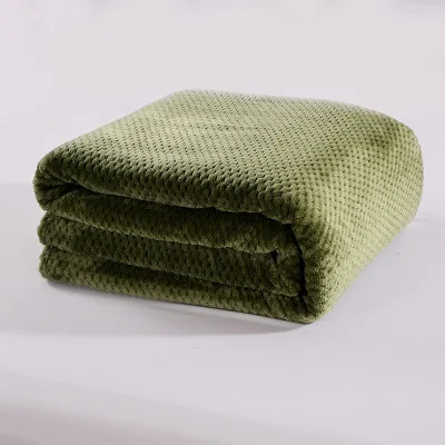 

New Blankets High Density Super Soft Flannel Blanket to on for Car Portable Plaids bedspread manta para sofa koc narzuta