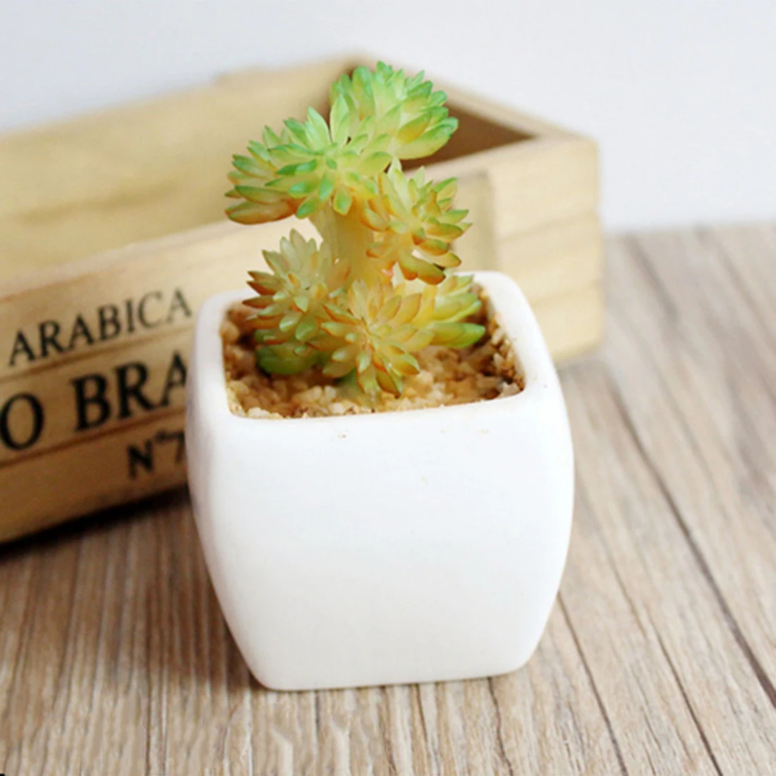 SURWISH набор из 4 моделирование суккулент Искусственный Комнатные растения бонсай