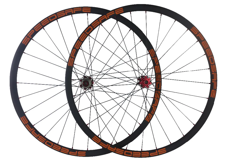 SPEEDSAFE супер светильник 29er MTB XC горный велосипед прямой Потяните керамический подшипник углерода колесная 28 мм hookless Асимметричный 25 мм Глубокий