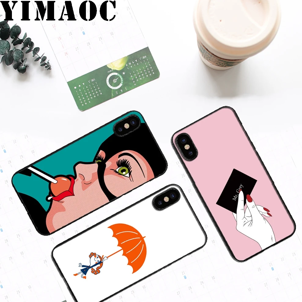 YIMAOC Забавный привлекательный мягкий силиконовый чехол для девочек iPhone 11 Pro Xr Xs Max X