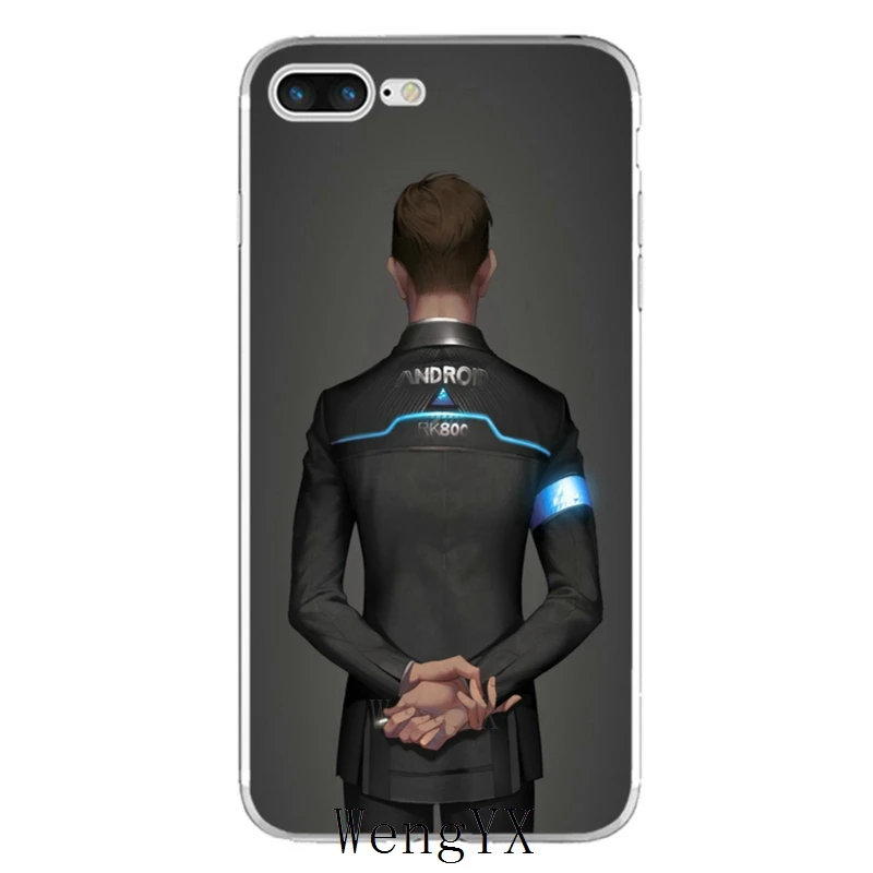 Детройт стать человеком Android RK800 Коннор силиконовый мягкий чехол для телефона из