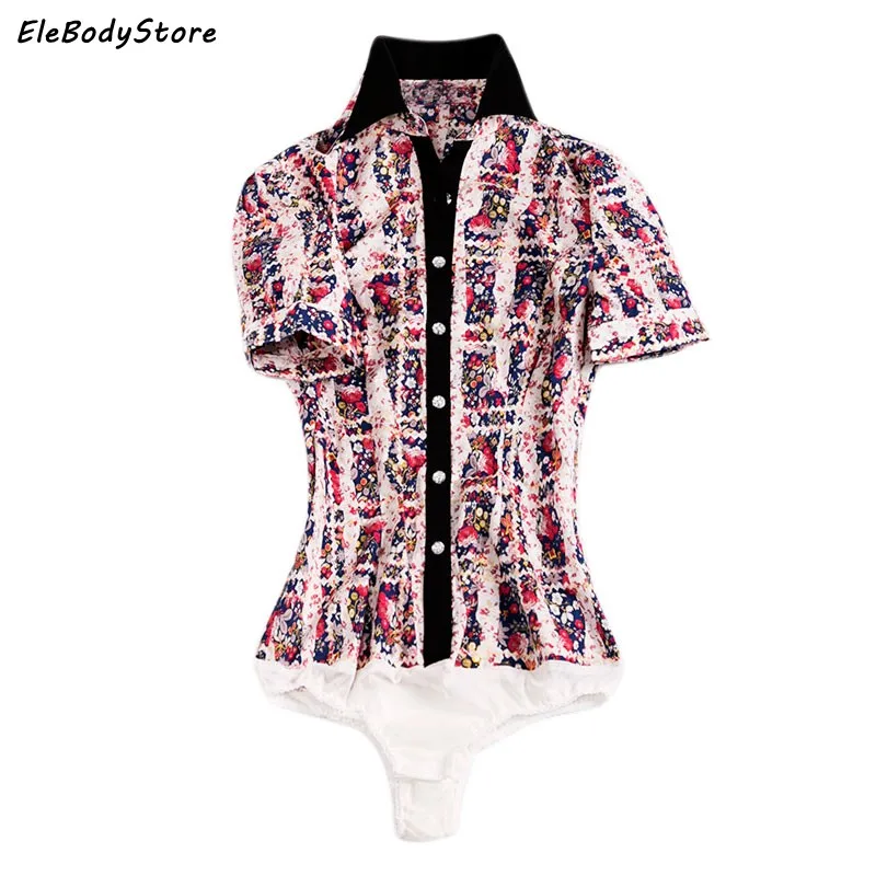 Для женщин блузка-комбидресс летние Blusa Feminina женское, с коротким рукавом, топы и блузки принтом женские офисные рубашки для мальчиков Одежда для детей