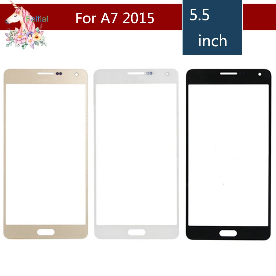 Для Samsung Galaxy A7 2015 A700 A7000 A700H A700F A700FD передняя внешняя стеклянная линза сенсорная