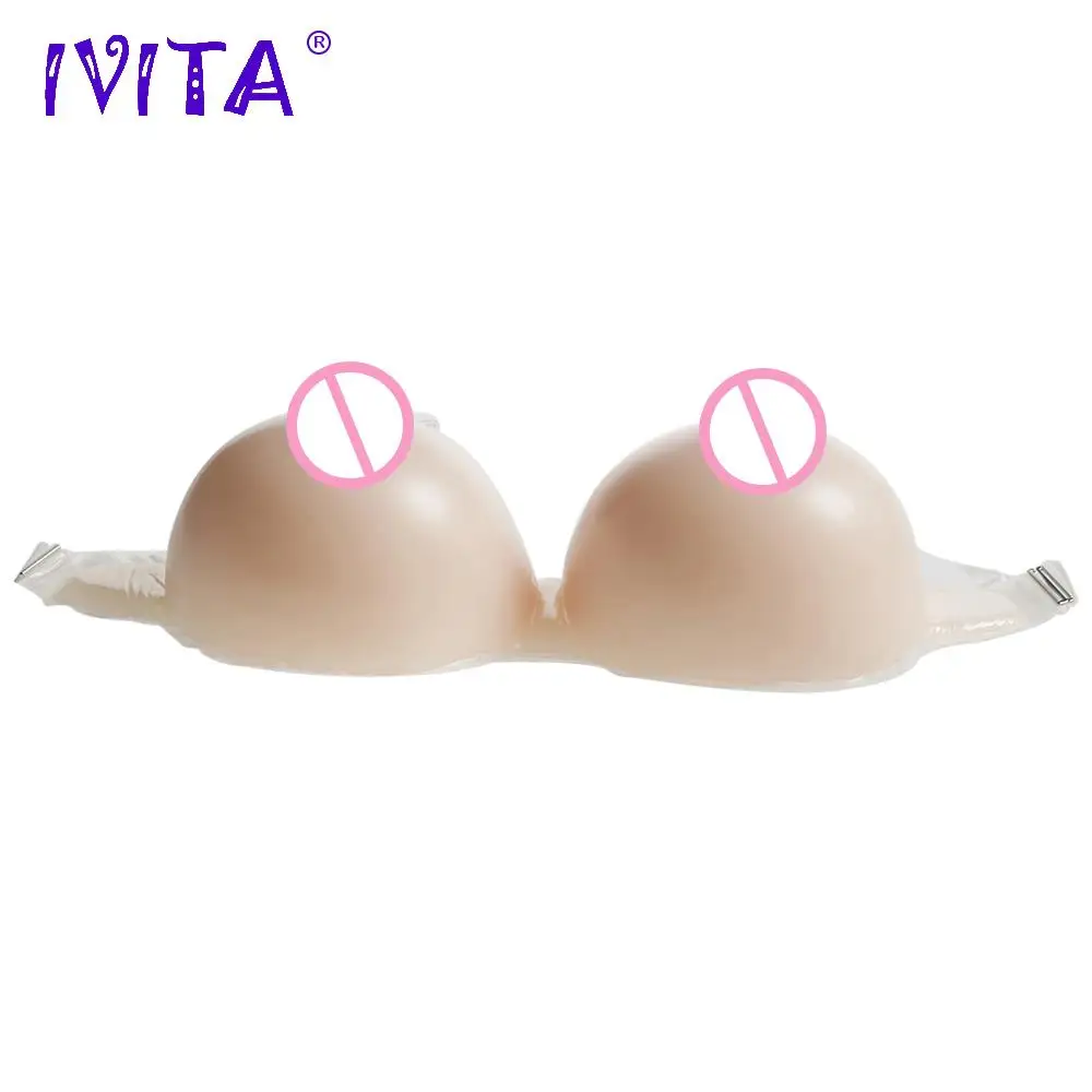 IVITA 2400 г поддельные груди и силиконовые формы с ремешками трансексуал