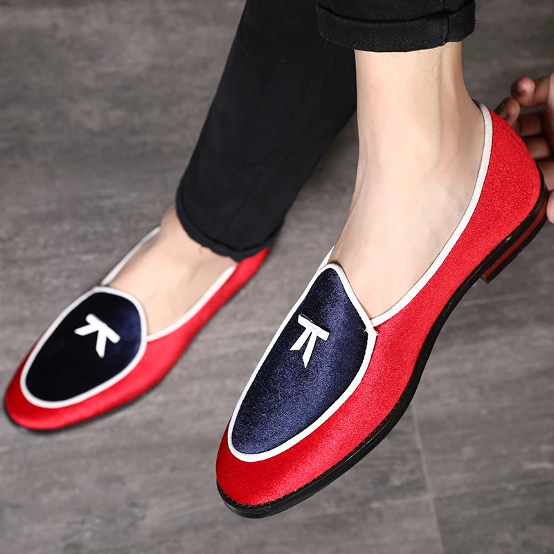 Newest Suede Loafers Men's Flats Tassel Breathable Shoes Soft Leather Slip-On Men Formal Dress Big Size 48 | Обувь