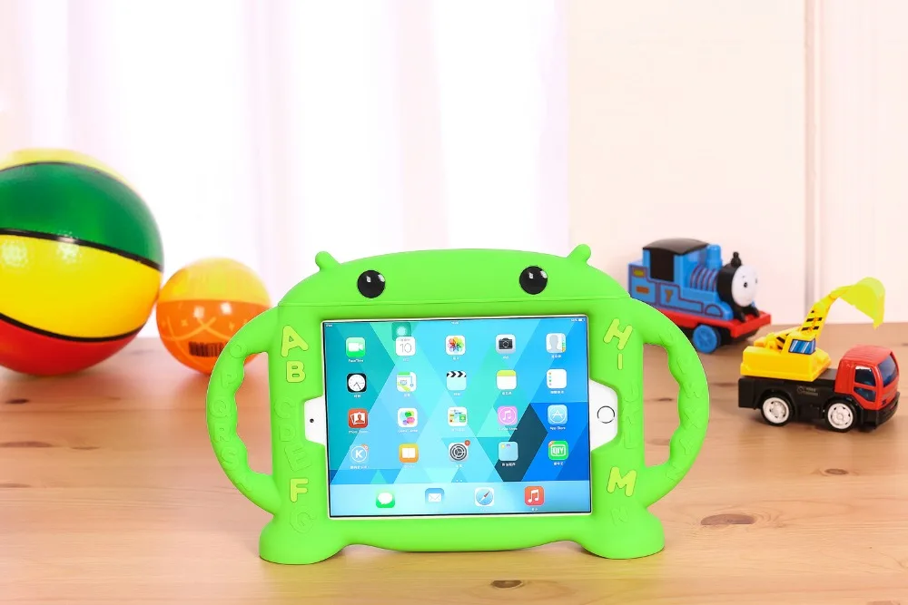 Чехол для IPad Mini 1 2 3 4 Ручка подставка нетоксичный силиконовый чехол для IPad Mini 4 7,9 планшет противоударный Детский мягкий чехол