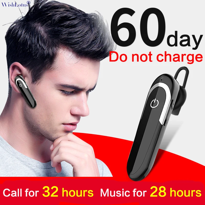 WishLotus D5 наушники вкладыши Беспроводные Bluetooth Mai 4 1 Подвесные Длительный режим