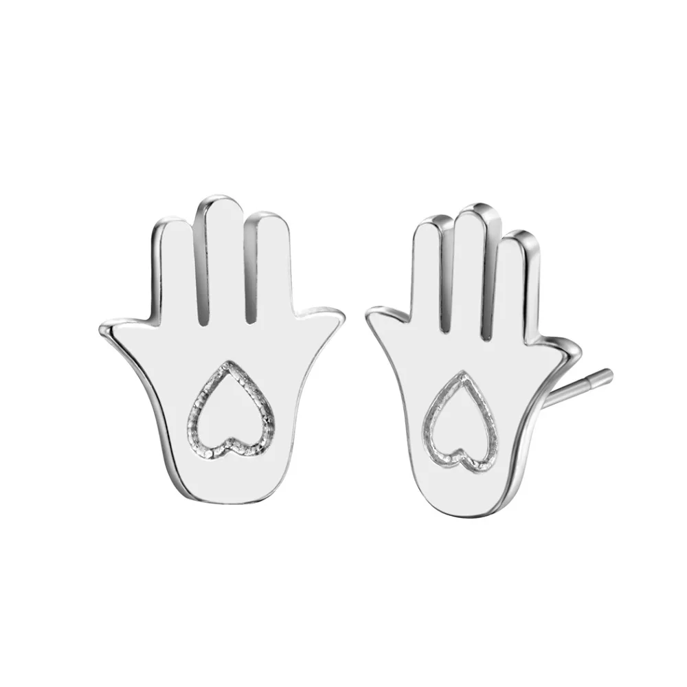 Модные женские и мужские серьги QIAMNI в виде сердечек|stud earrings|earrings girlpiercing studs |