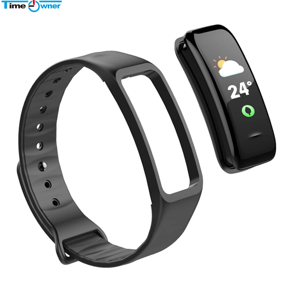 Timeowner C1S Смарт Цвет Экран сердечного ритма крови Давление монитор смс напоминание