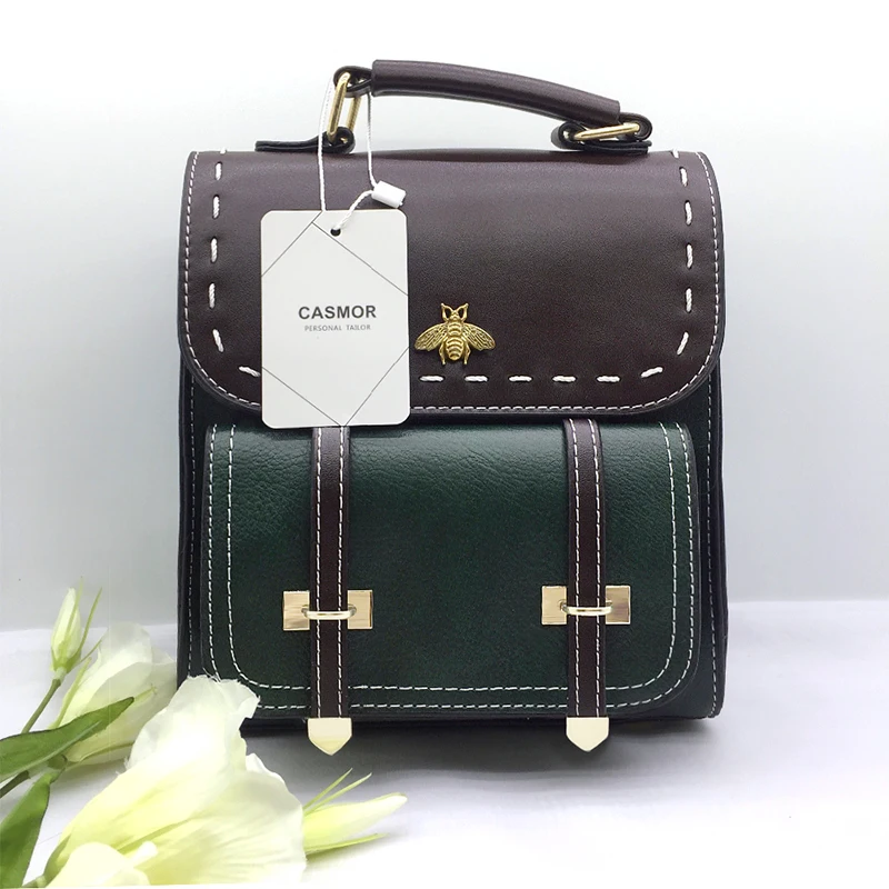 2019 New Fashion Vintage Backpacks Women Classic Schoolbag for Girls School Bag PU Leather High Quality College Backpack | Багаж и сумки