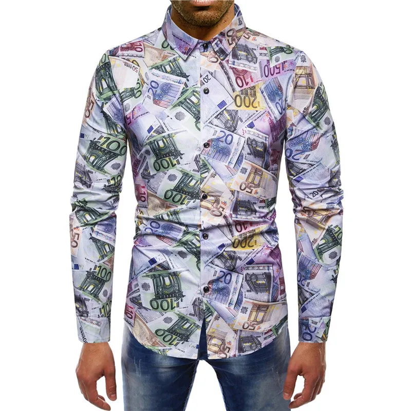 Новинка 2019 мужская рубашка на осень и зиму модная трендовая в европейском