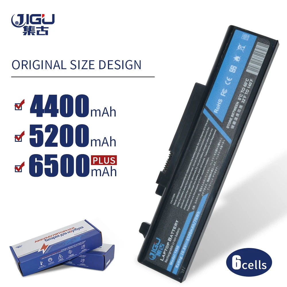 JIGU Оптовая продажа Новый ноутбук батарея L08S6D13 LO8O6D13 L08L6D13 для Lenovo IdeaPad Y450 Y450A Y450G Y550