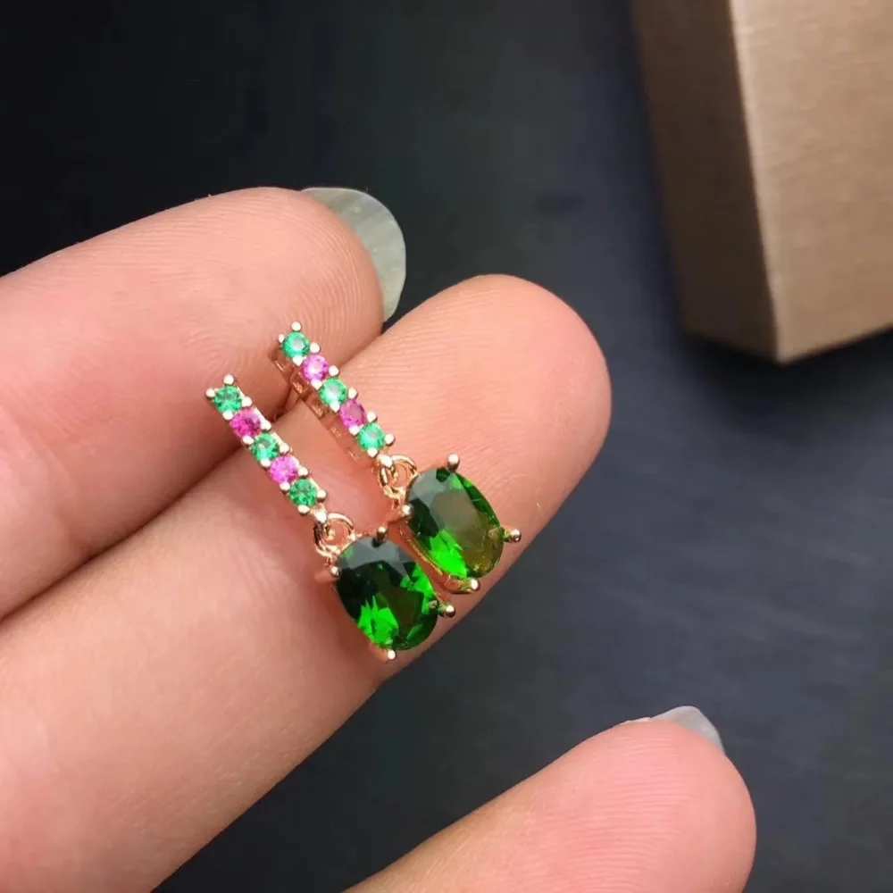 Женские серьги-подвески из серебра 925 пробы 4 Х6 | Украшения и аксессуары