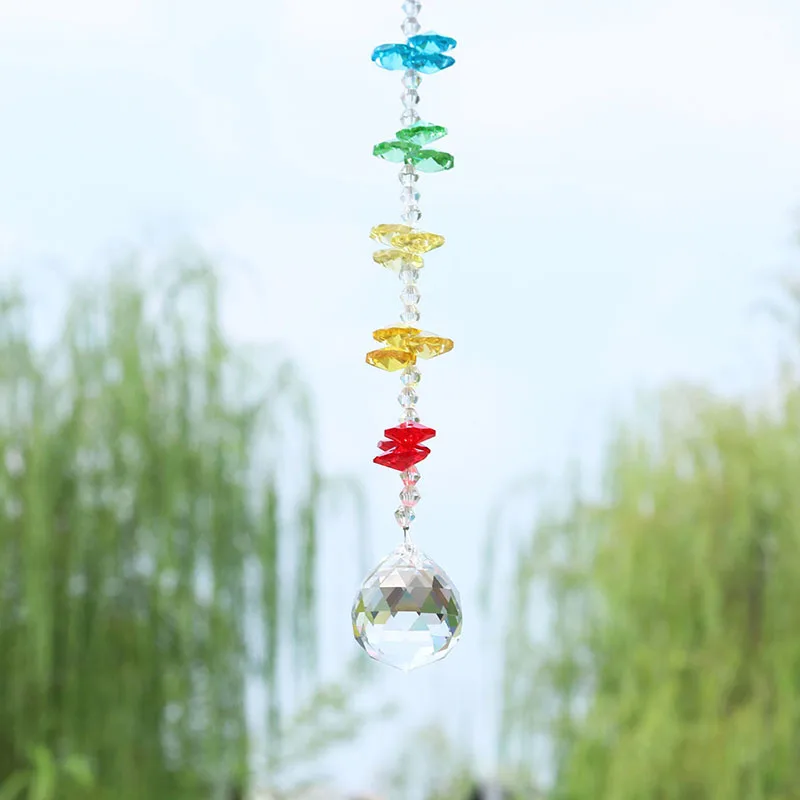 H &amp D Suncatcher Кристалл чакра фантазия бусины висит Радуга производитель 30 мм