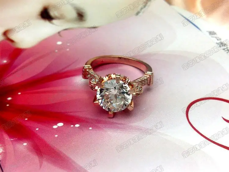 Потрясающее 5 карат круглое свадебное кольцо из стерлингового серебра 925 пробы