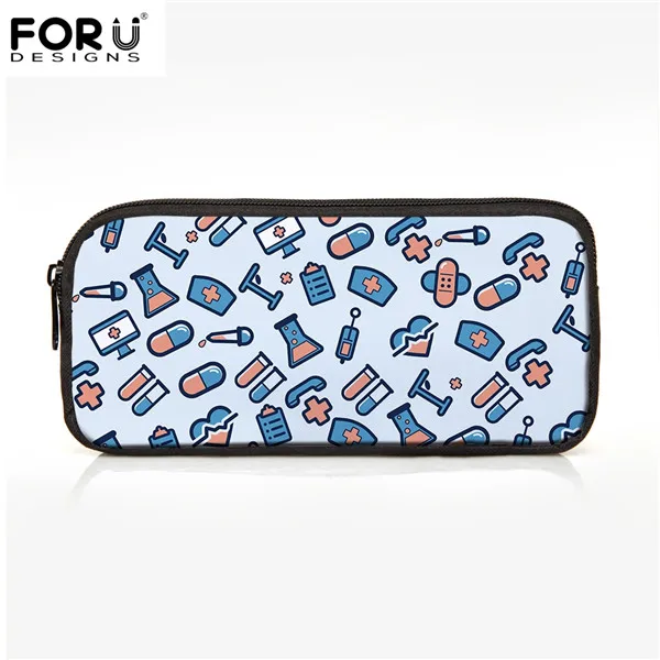 FORUDESIGNS/Розовая модная женская сумка-косметичка, чехлы для девочек, маленький карандаш, чехлы для школьной медсестры, Детская гелевая ручка, сумка - Цвет: CC4064K