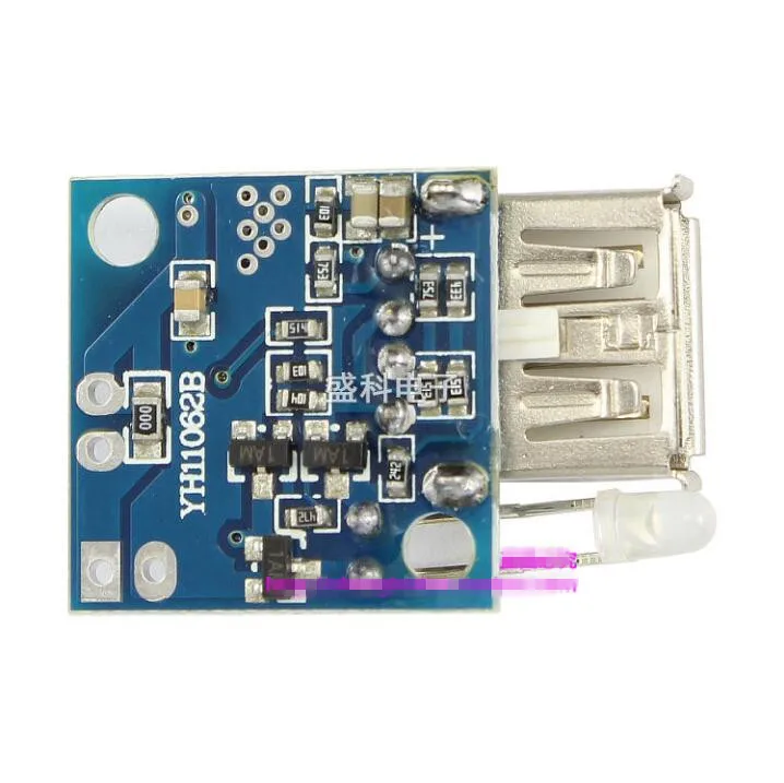 

Ultra small and high efficiency mobile power booster board / DC DC / 3V liter 5V 2A USB output / with power indicator