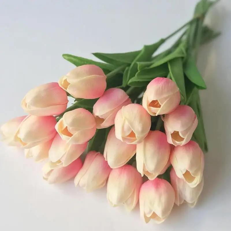 

Latex Tulips Artificial PU Flower bouquet Real touch flowers For Home decoration Wedding Decorative Flowers LX5932