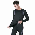 Зимняя мужская одежда термальный Комплект Горячая-сухая флисовая Спортивная одежда мужские технологии поверхности термо наборы унисекс теплая одежда Ropa Hombre